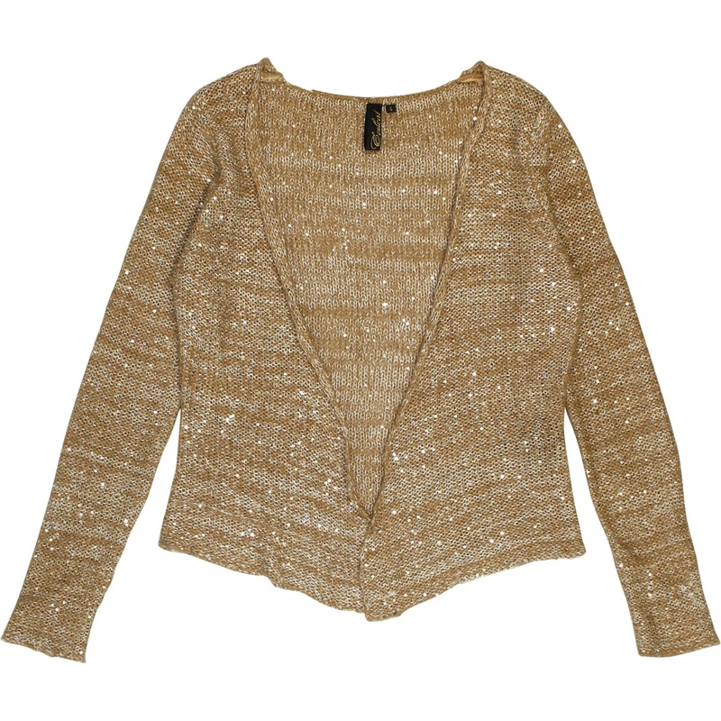 Gold Sequin Cardigan