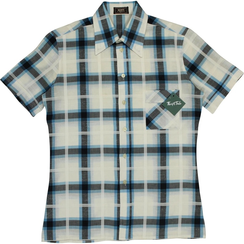 70s Checked Short Sleeve Shirt