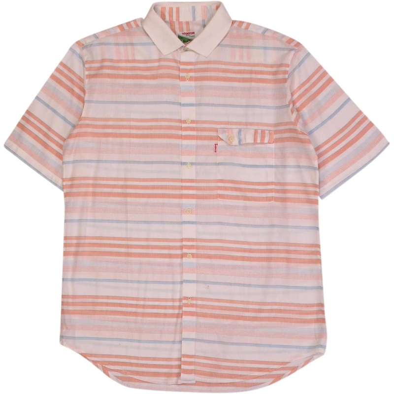 70s Short Sleeve Striped Shirt