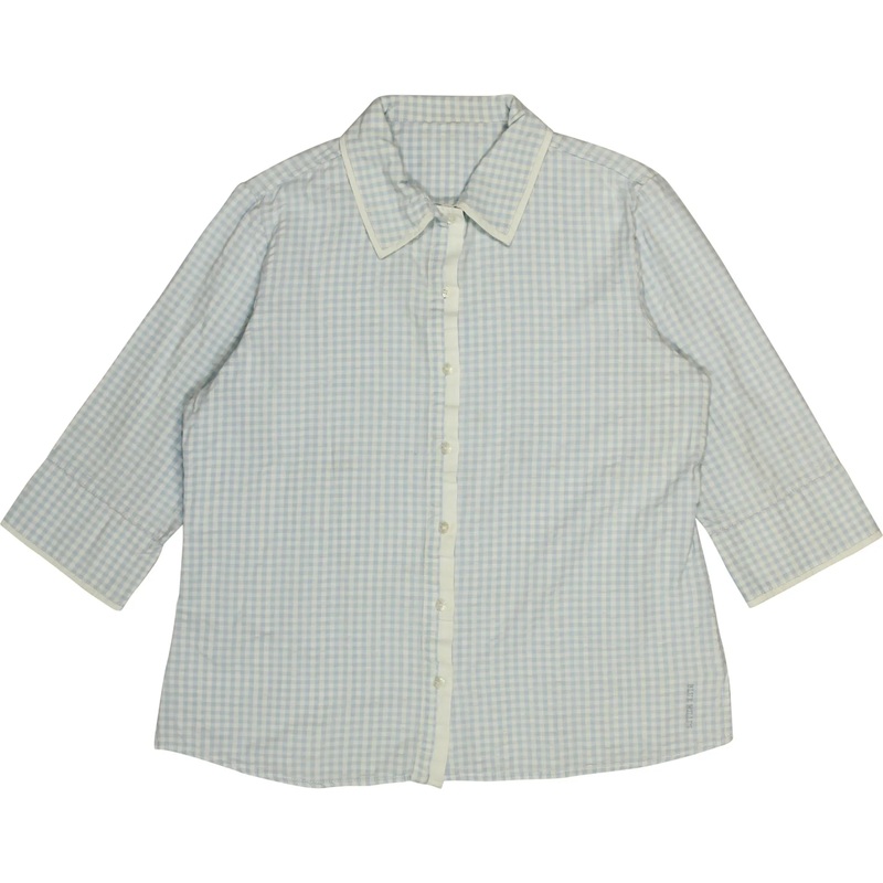 3/4 Sleeve Checkered Shirt
