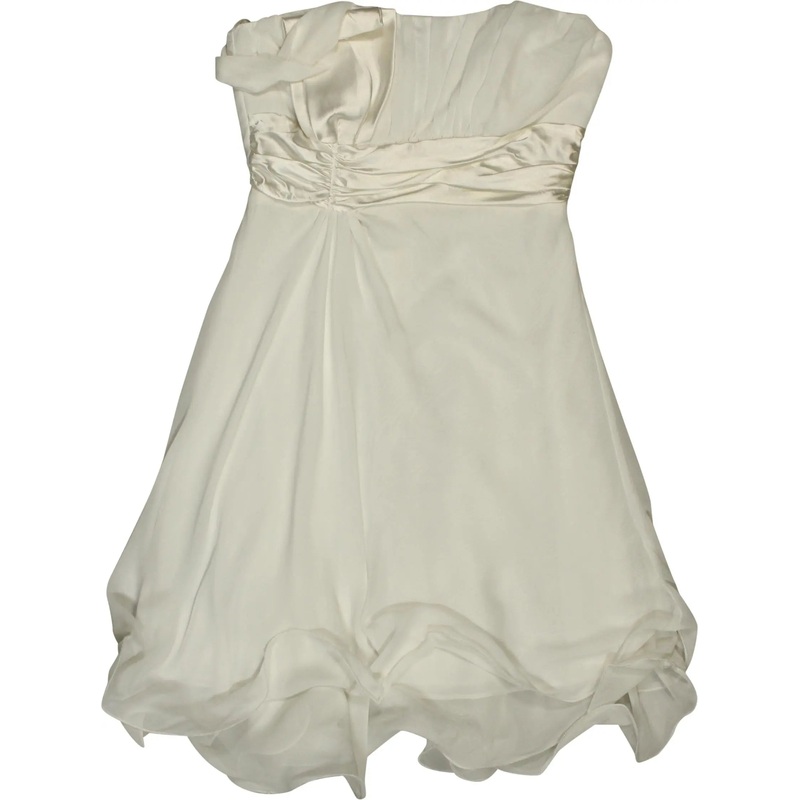 00s Asymmetrical Chiffon Gala Dress