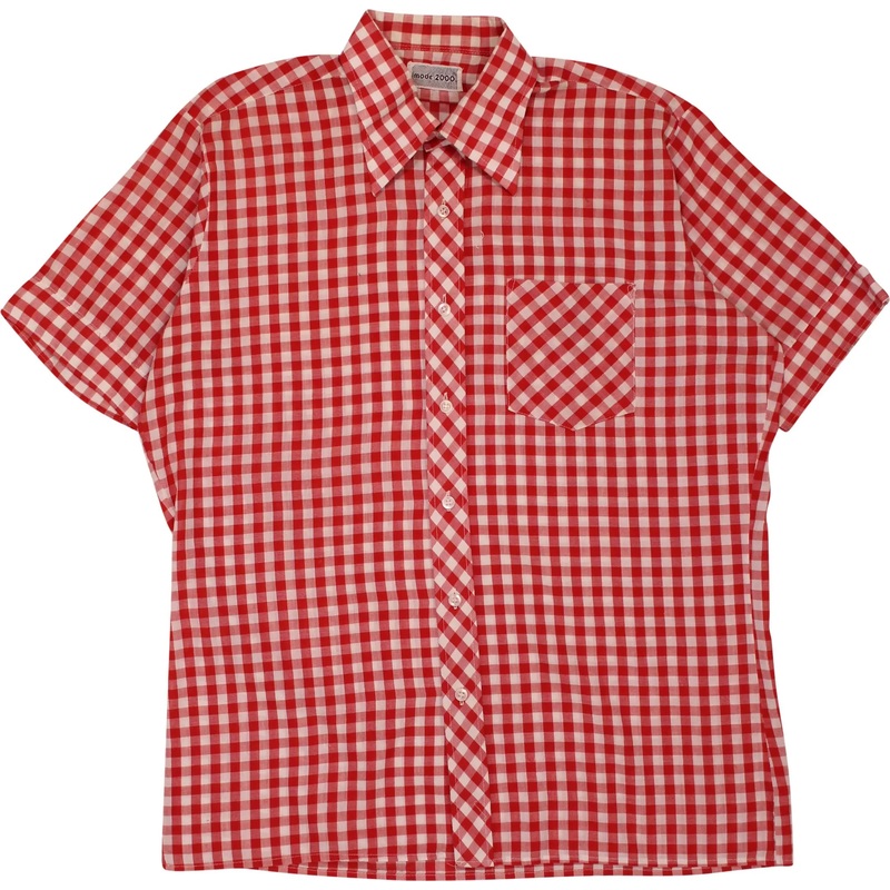 70s Checkered Blouse