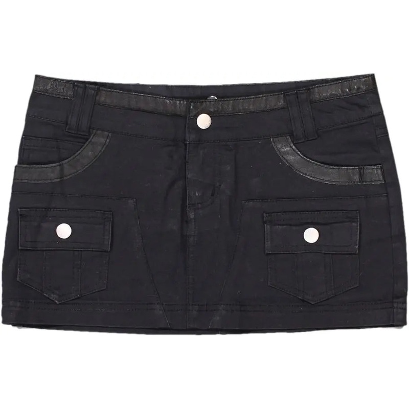 00s Micro Mini Black Skirt