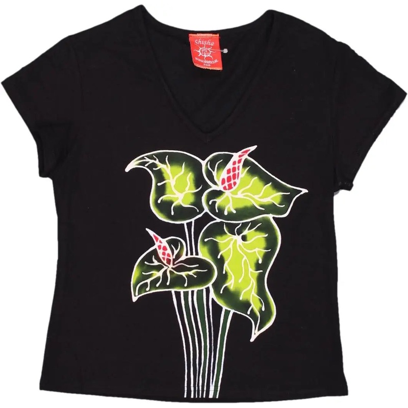 00s Shisha Leaf Print Top