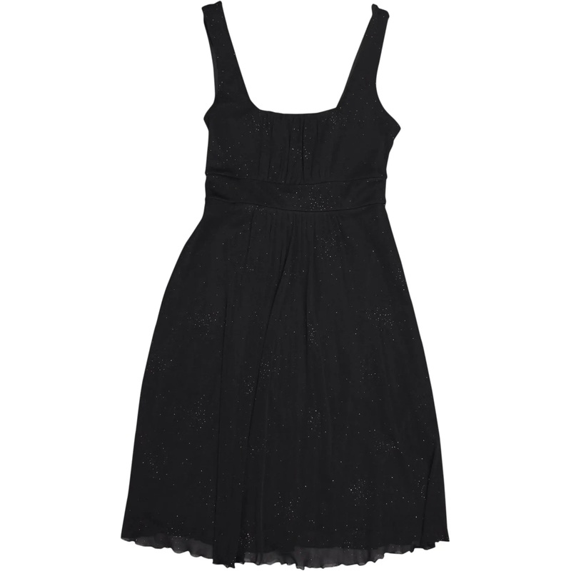 00s Black Glitter Party Dress