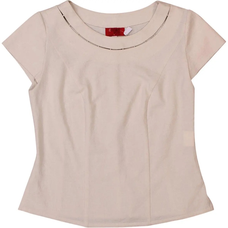 00s Cap Sleeve White Fitted Top