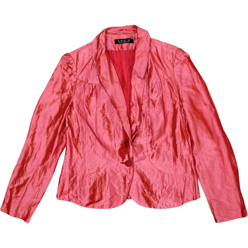 00s Pink Satin Blazer
