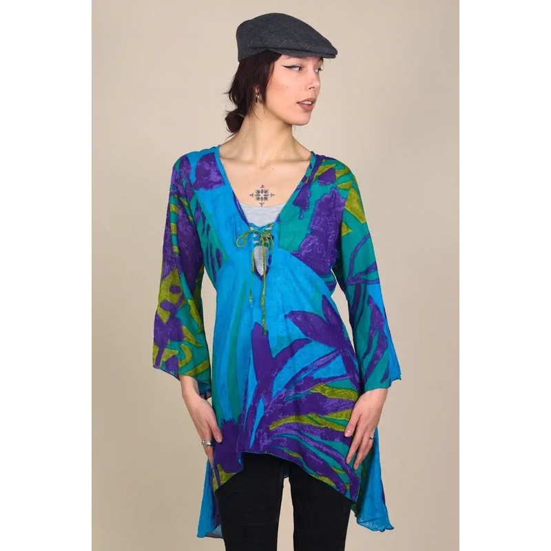 00s Floral Printed Tunic