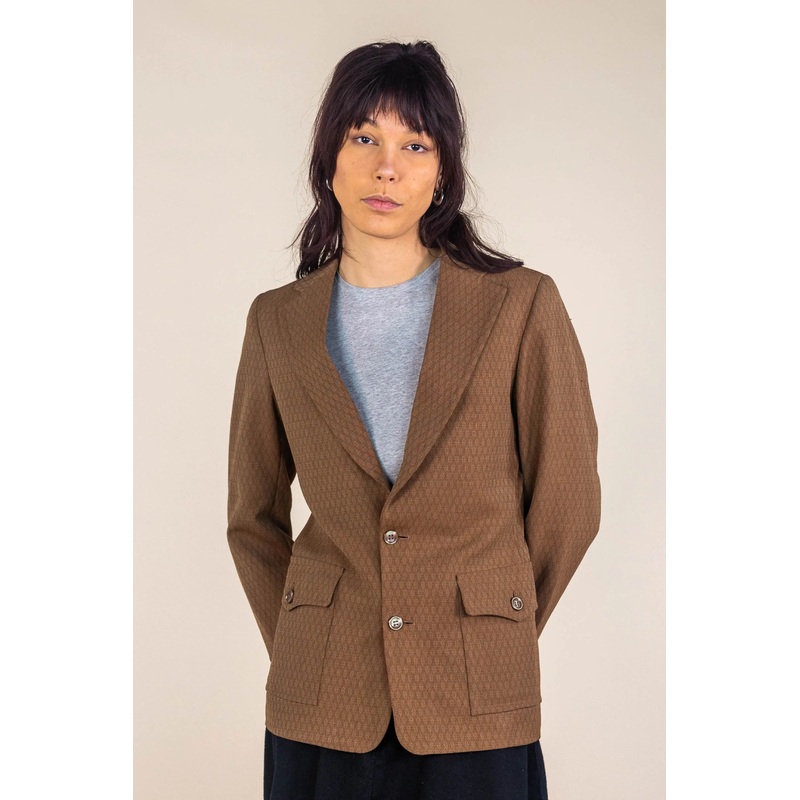 70s Printed Blazer
