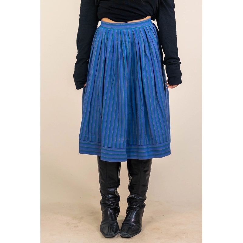70s Striped Folklore Skirt