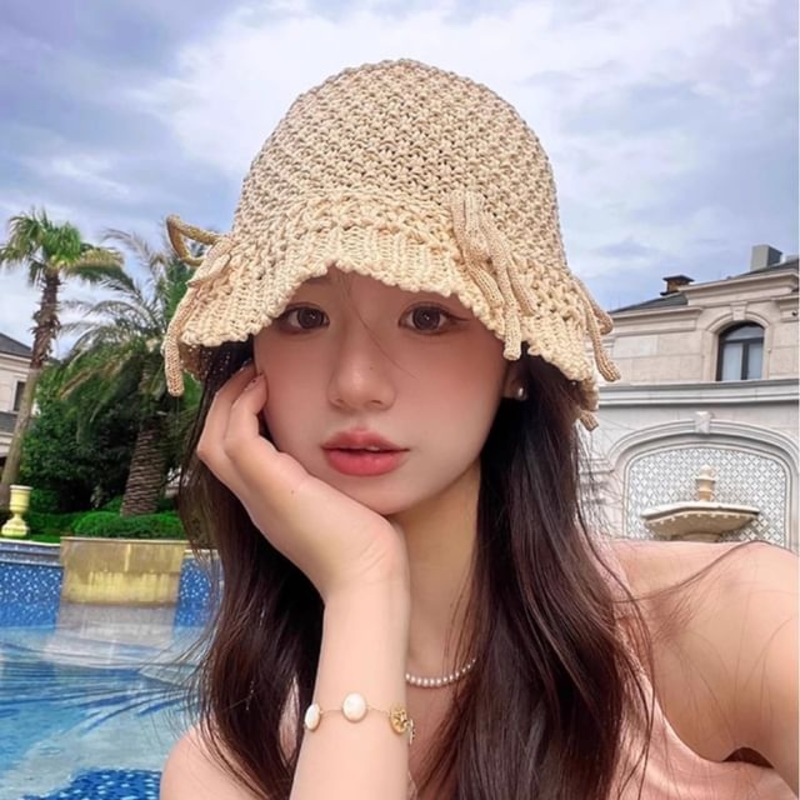 Linen Cotton Bucket Hat|Beige|Black|Camel|Pink|White|One Size
