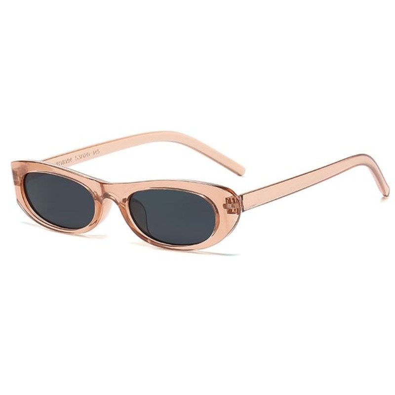 Oval Frame Sunglasses|Brown Lens – Brown|Brown Lens – Transparent – Brown|Gray Lens – Champagne|Gray Lens – Glossy Black|Gray Lens – Leopard Brown|Gray Lens – White|One Size