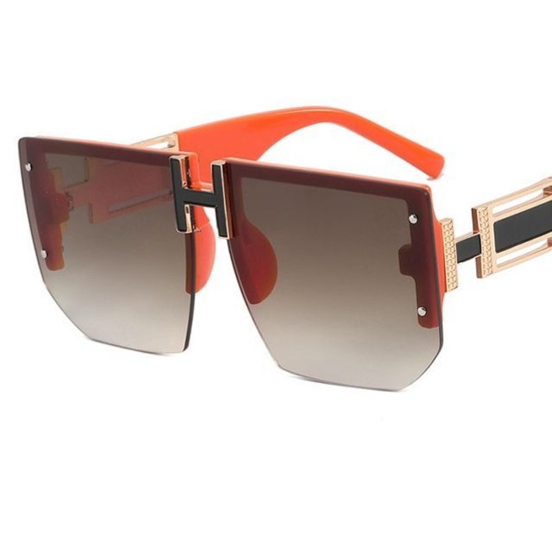 Retro Square Sunglasses|Leopard – Light Brown Frame – Lens – Gradient Tea Brown|Plain – Black Frame – Lens – Gradient Gray|Plain – Black Frame – Lens – Gray|Plain – Green Frame – Lens – Blue & Yellow|Plain – Orange Frame – Lens – Gradient Tea Brown|Plain