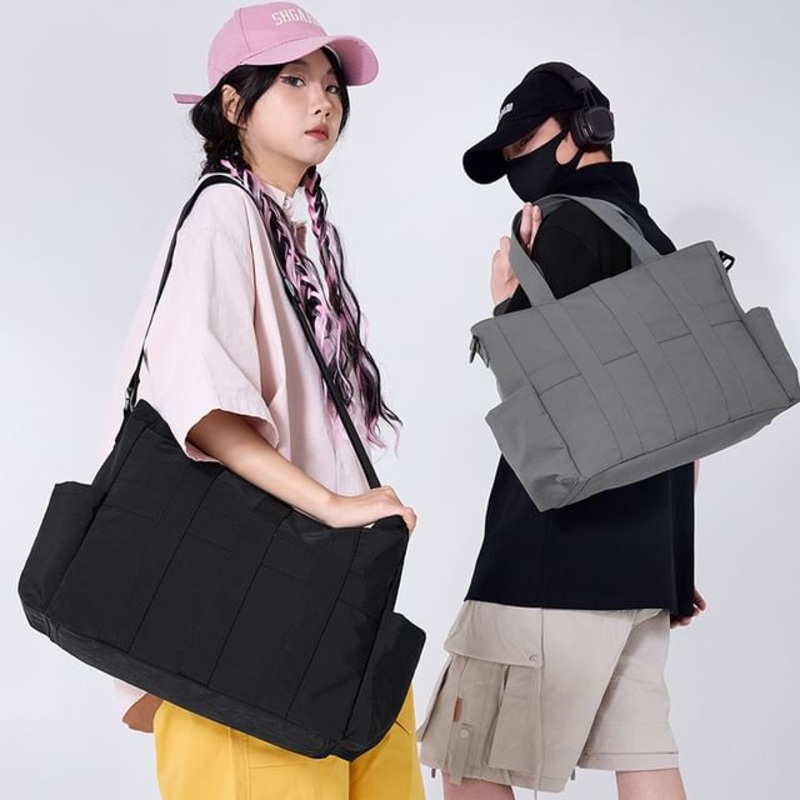 Carryall Bag Plain|Black|Gray|Off-White|One Size