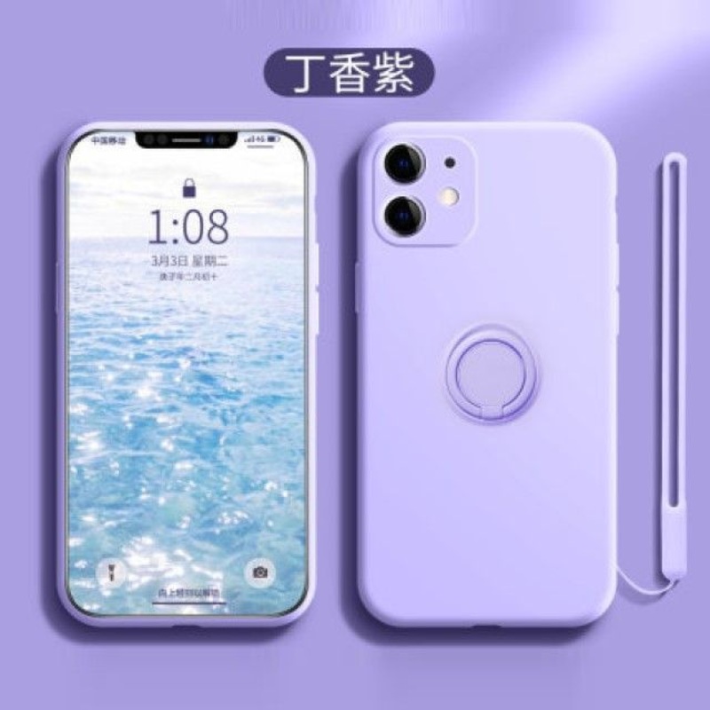 Case Ring Stand Plain Phone|With Wrist Strap – Light Purple|iPhone 11|iPhone 11 Pro|iPhone 11 Pro Max|iPhone 12|iPhone 12 Pro|iPhone 12 Pro Max|iPhone 12 mini|iPhone 13|iPhone 13 Pro|iPhone 13 Pro Max|iPhone 13 mini|iPhone 14|iPhone 14 Plus|iPhone 14 Pro|