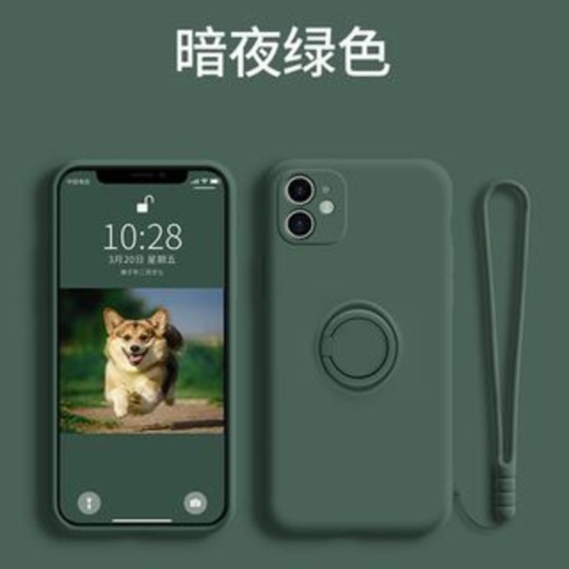 Stand Ring Plain Case Phone|With Wrist Strap – Dark Green|iPhone 11|iPhone 11 Pro|iPhone 11 Pro Max|iPhone 12|iPhone 12 Pro|iPhone 12 Pro Max|iPhone 12 mini|iPhone 13|iPhone 13 Pro|iPhone 13 Pro Max|iPhone 13 mini|iPhone 14|iPhone 14 Plus|iPhone 14 Pro|iP