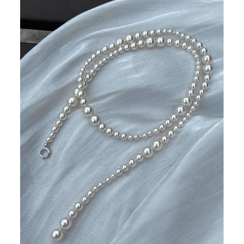Fine White Copper Alloy Pearl Beading Necklace YA004