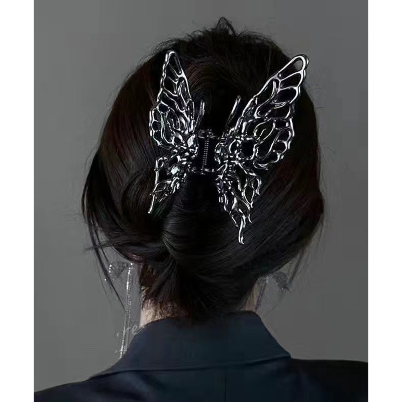Luxury Hollow Out Metal Butterfly Hair Claw For Women Girls Geometric YI035