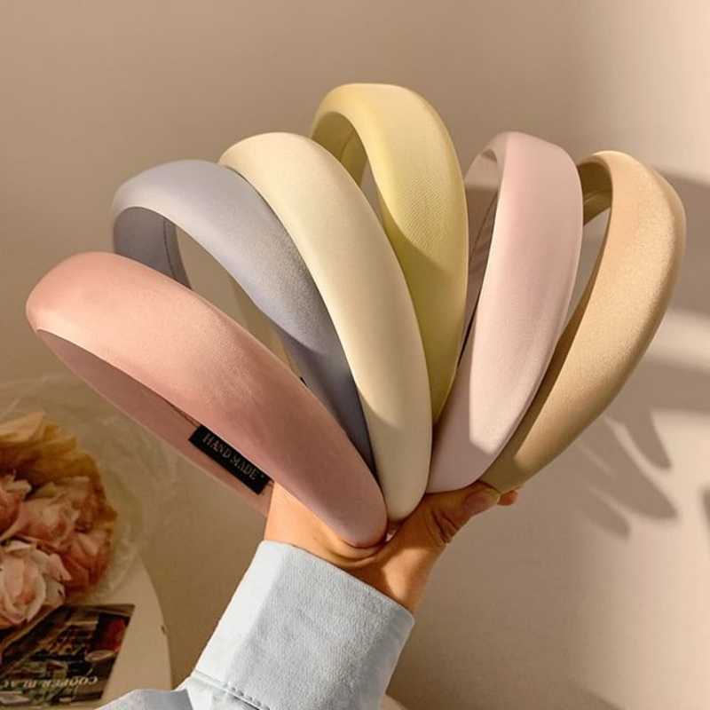 Headband Plain|Champagne|Light Blue|Light Pink|Off-White|Pink|Yellow|One Size
