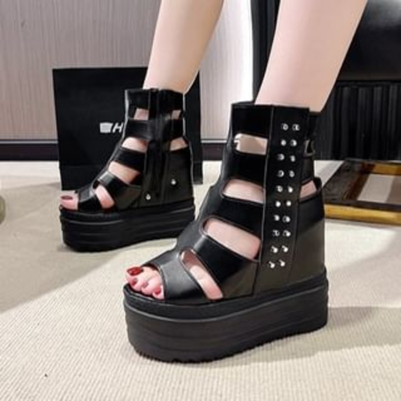 Sandals Studded Gladiator Platform