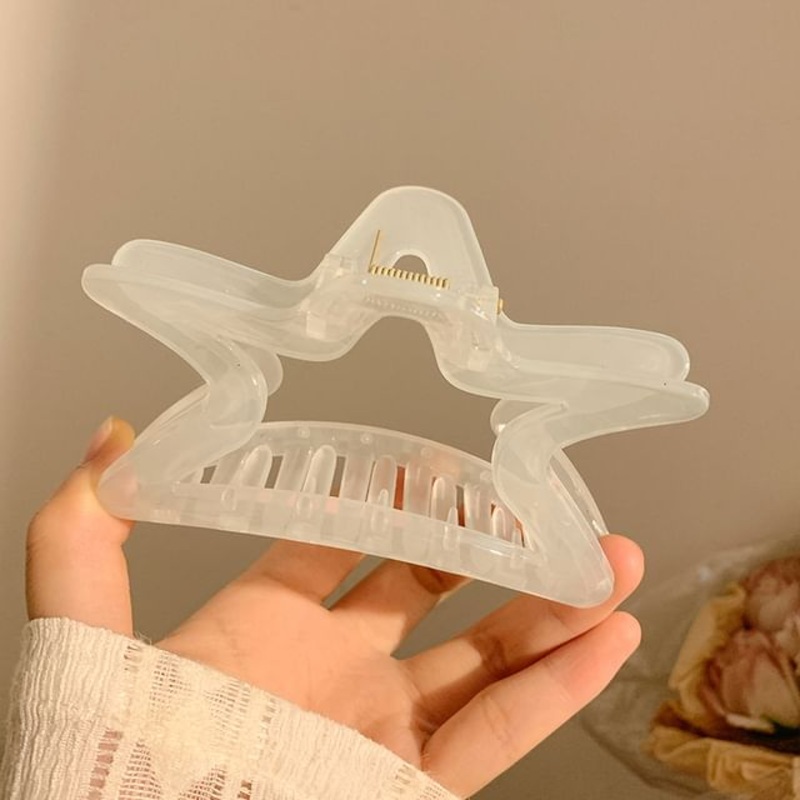 / Star Hair Claw Bow|Star – Transparent|One Size