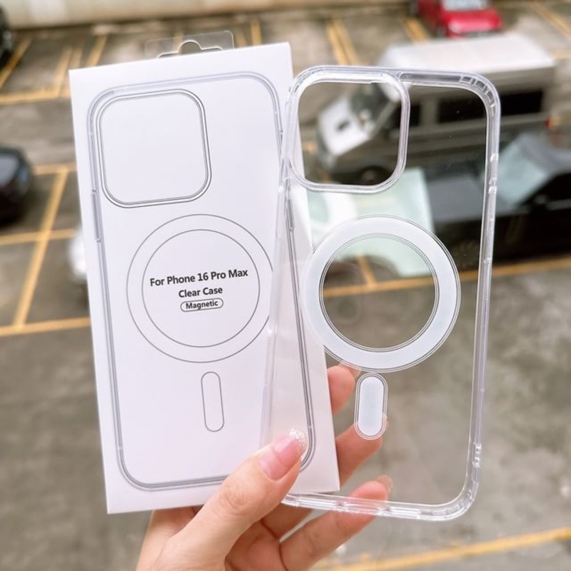 Transparent MagSafe) Phone with Case Magnetic (Compatible