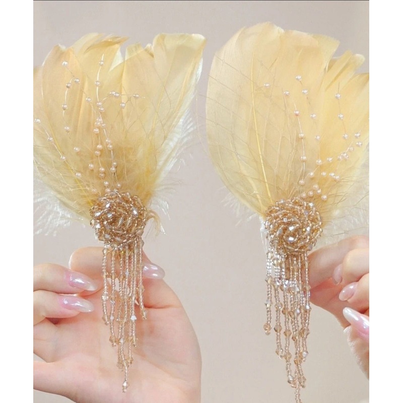 Hair Hairpin Gold Alloy Chicken Tassel Vogue