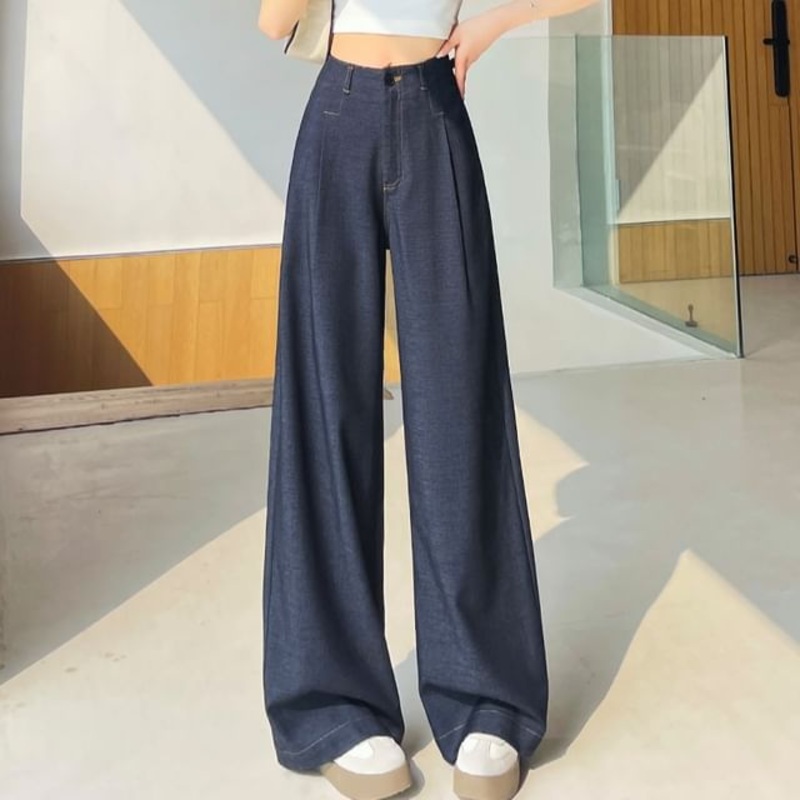 High Designs) Wide Waist Leg Jeans (Various