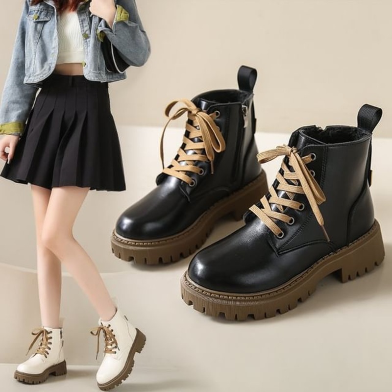Boots Lace-Up Short|Classic – Beige|Classic – Black|With Lining – Beige|With Lining – Black|35|36|37|38|39|40|41|42