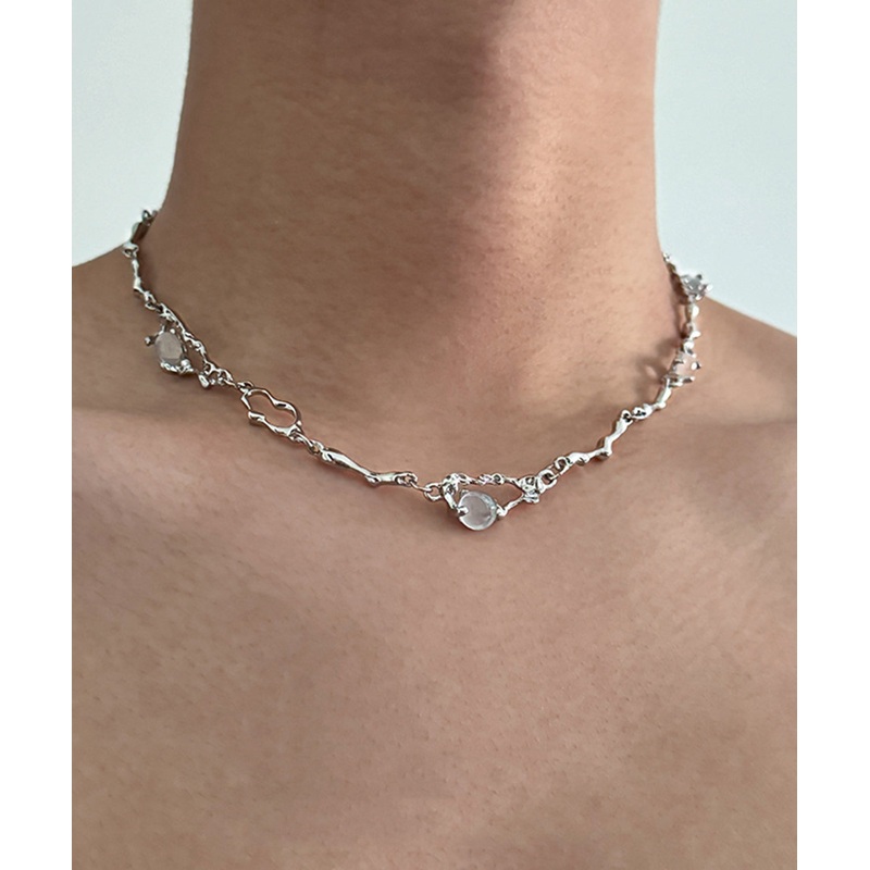 Cat Silk Boutique Pendant Steel Stainless Asymmetrical Stone Eye
