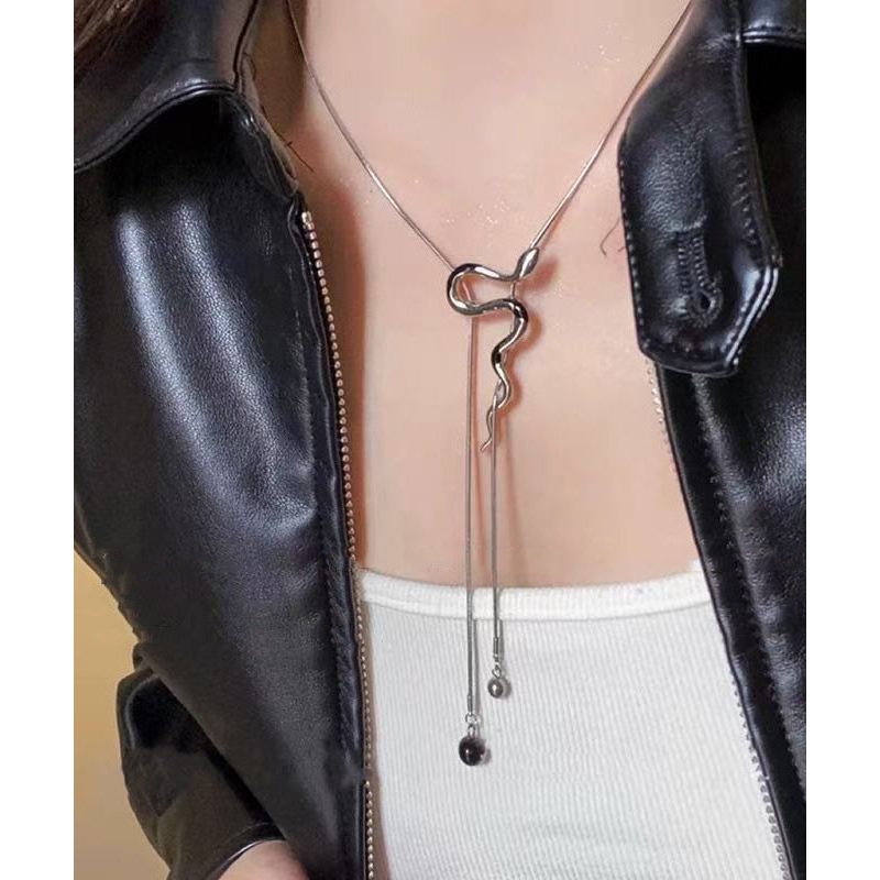 Silk Alloy Fine Stainless Type Lariat Serpentine Steel Pull