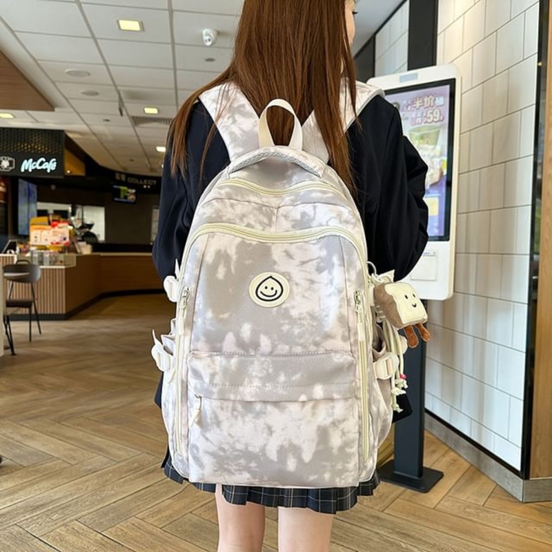 Backpack Tie-Dye Zip|Without Charm – Backpack – Black|Without Charm – Backpack – Green|Without Charm – Backpack – Off-White|Without Charm – Backpack – Pink|Without Charm – Backpack – Red|One Size