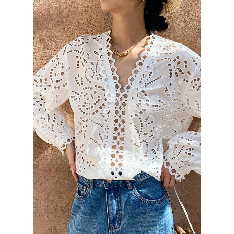 Spring Hollow Italian White Out Shirts Cotton