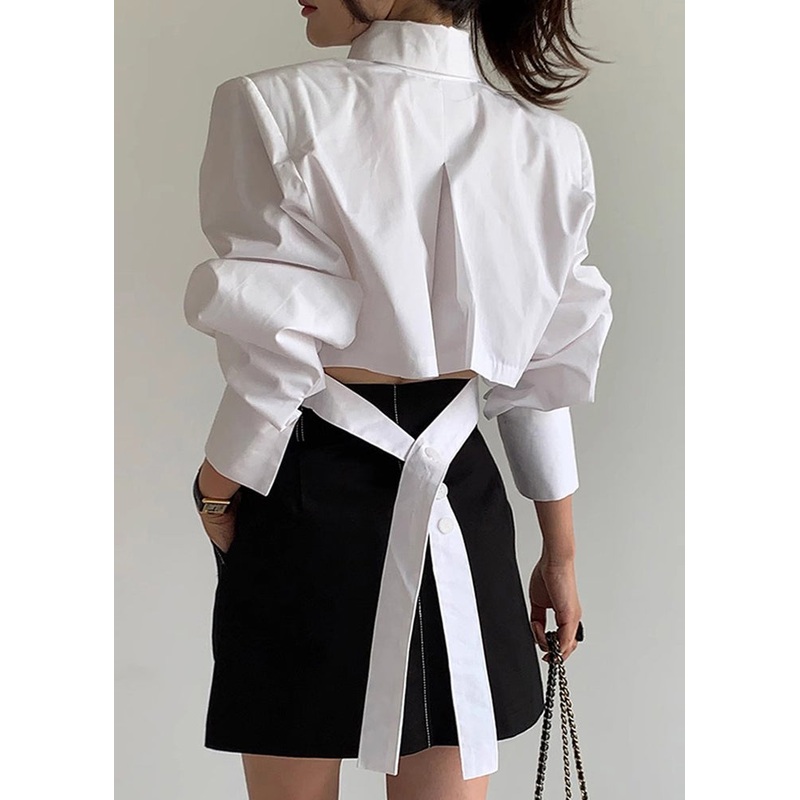 White Blouses Spring Back Up Shorts Lace Cotton Beautiful