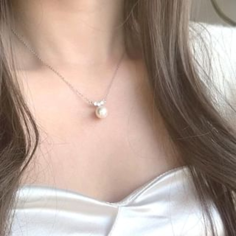 Necklace Pendant Star Pearl Faux Rhinestone /