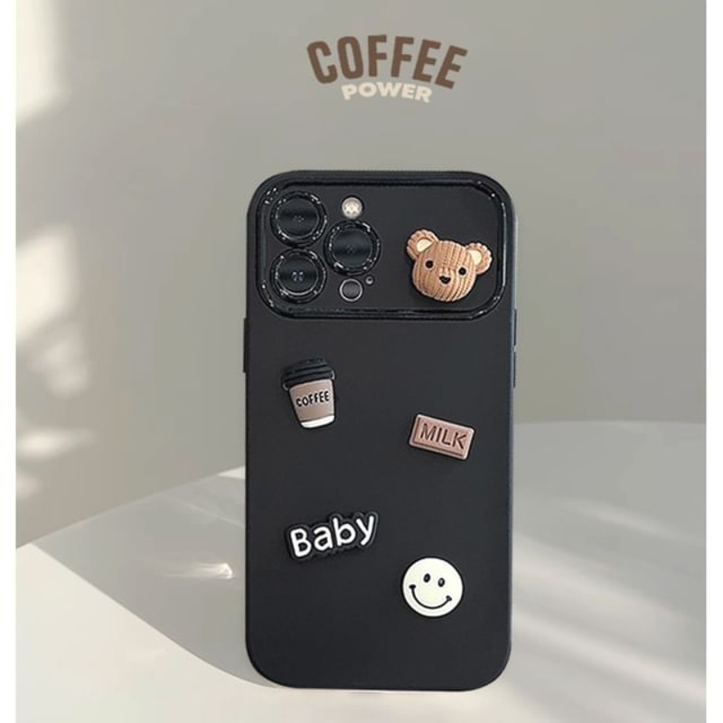Phone Coffee Case Bear|Black|Off-White|iPhone 11|iPhone 11 Pro|iPhone 11 Pro Max|iPhone 12|iPhone 12 Pro|iPhone 12 Pro Max|iPhone 13|iPhone 13 Pro|iPhone 13 Pro Max|iPhone 14|iPhone 14 Plus|iPhone 14 Pro|iPhone 14 Pro Max|iPhone 15|iPhone 15 Plus|iPhone 1