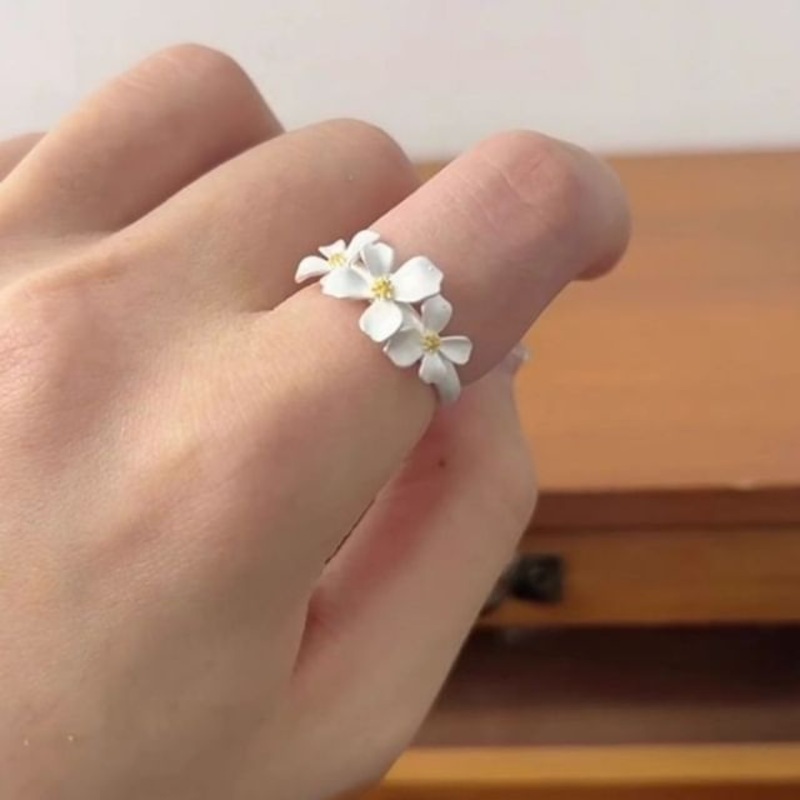 Open Ring Alloy Floral