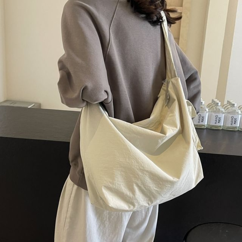 Bag Crossbody Plain|Black|Gray|Green|Off-White|One Size
