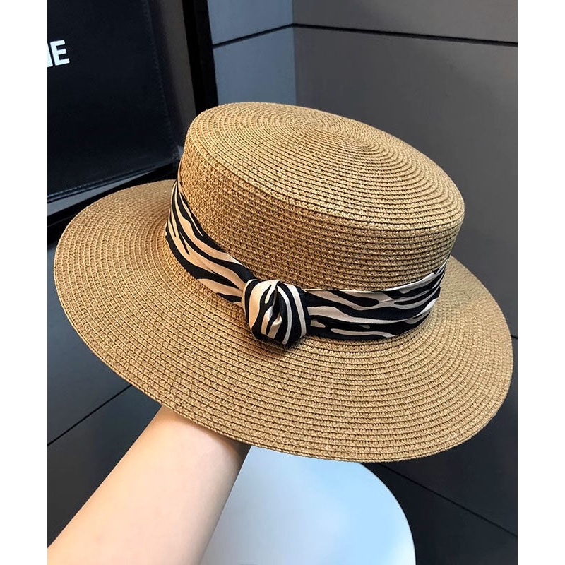 Woven Khaki Hat Cloche Women Versatile Straw