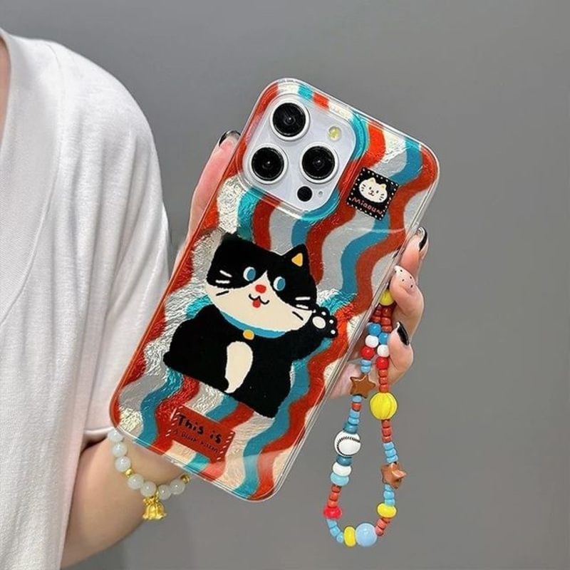 Cat Case Strap Phone|With Strap – Case – Cat – Blue & Caramel|IPHON XS MAX|IPHONE 11|IPHONE 11 PRO MAX|IPHONE 12|IPHONE 12 PRO|IPHONE 12 PRO MAX|IPHONE 13|IPHONE 13 PRO|IPHONE 13 PRO MAX|IPHONE 14|IPHONE 14 PRO|IPHONE 14 PRO MAX|IPHONE 15|IPHONE 15 PRO|IP