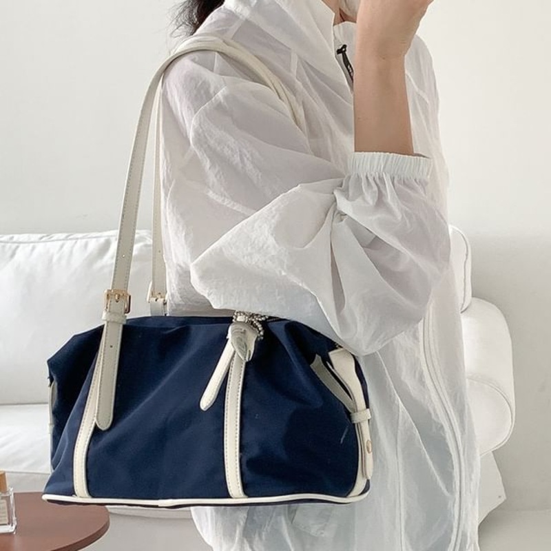 Bag Tote Nylon|Almond|Black|Blue|One Size
