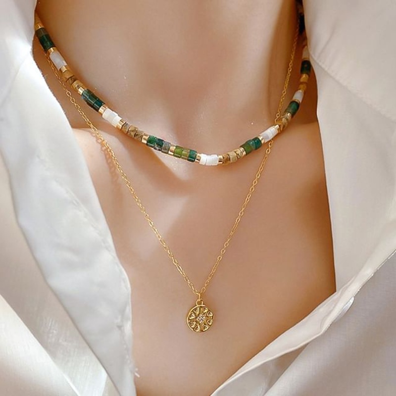 Alloy Necklace (Various Faux / Designs) Gemstone