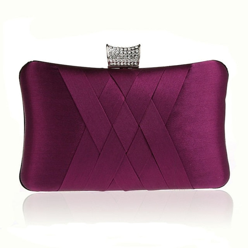 / Event Clutch PU Party Wedding Silk Women’s Leather Bags
