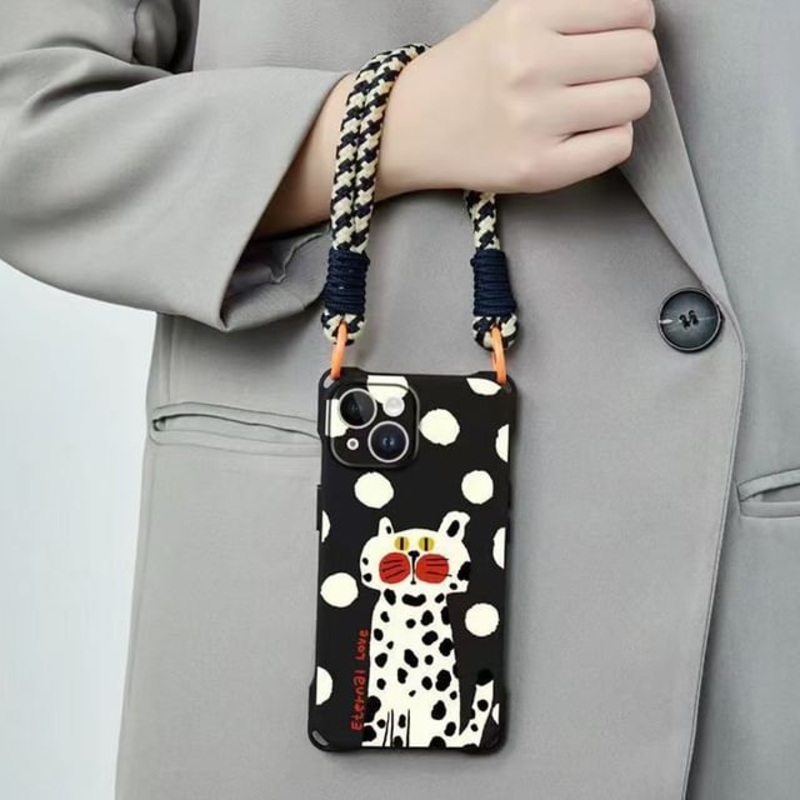 / Lanyard Set Strap Cat Case Phone