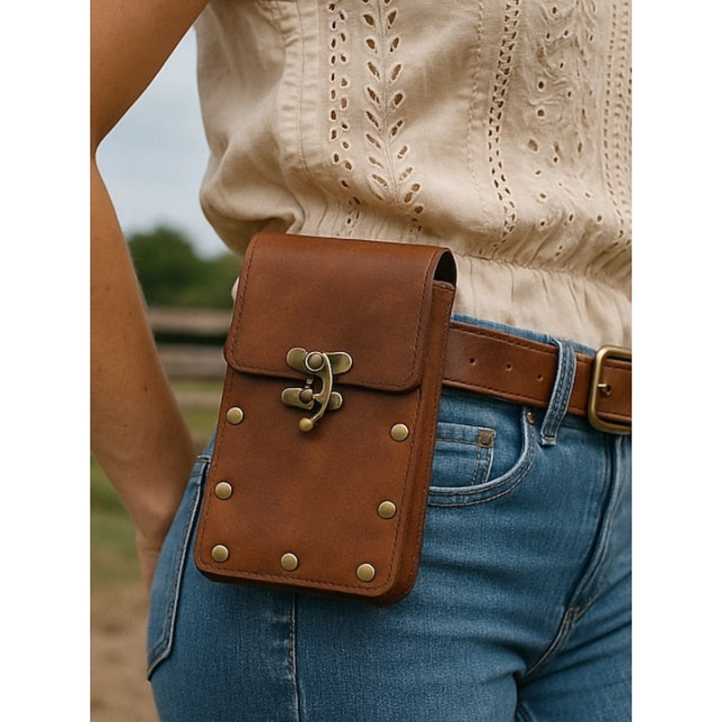Waist Leather Women’s Faux with Bohemian Western Bag