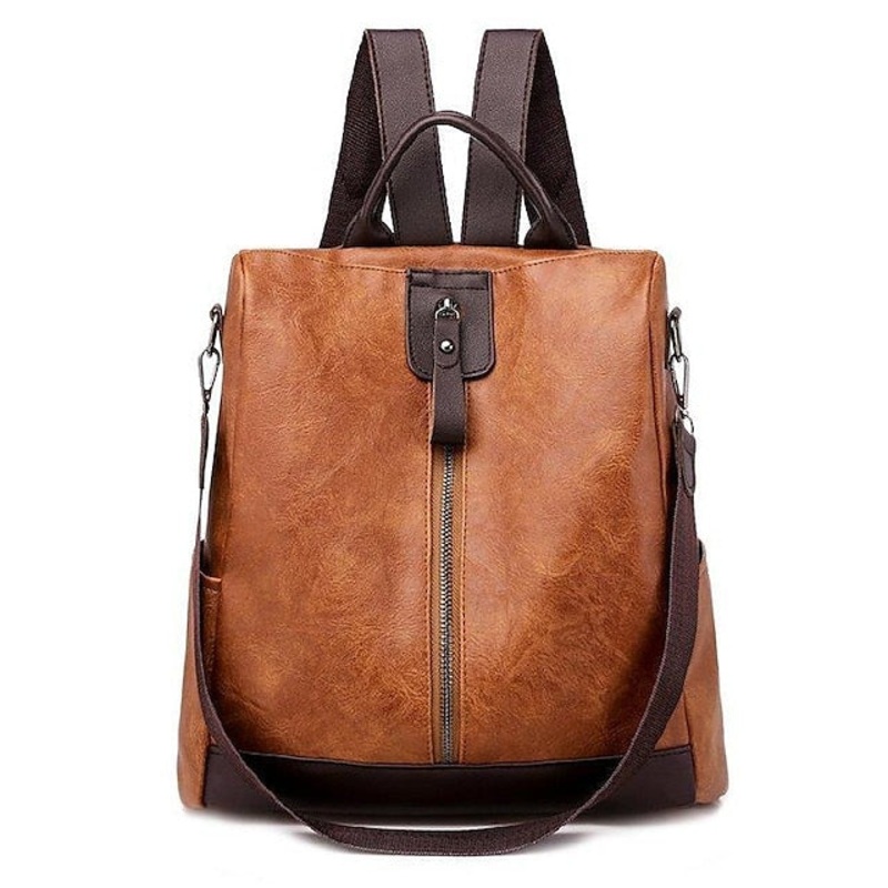 Backpack Women’s Leather Commuter Daily Zipper PU