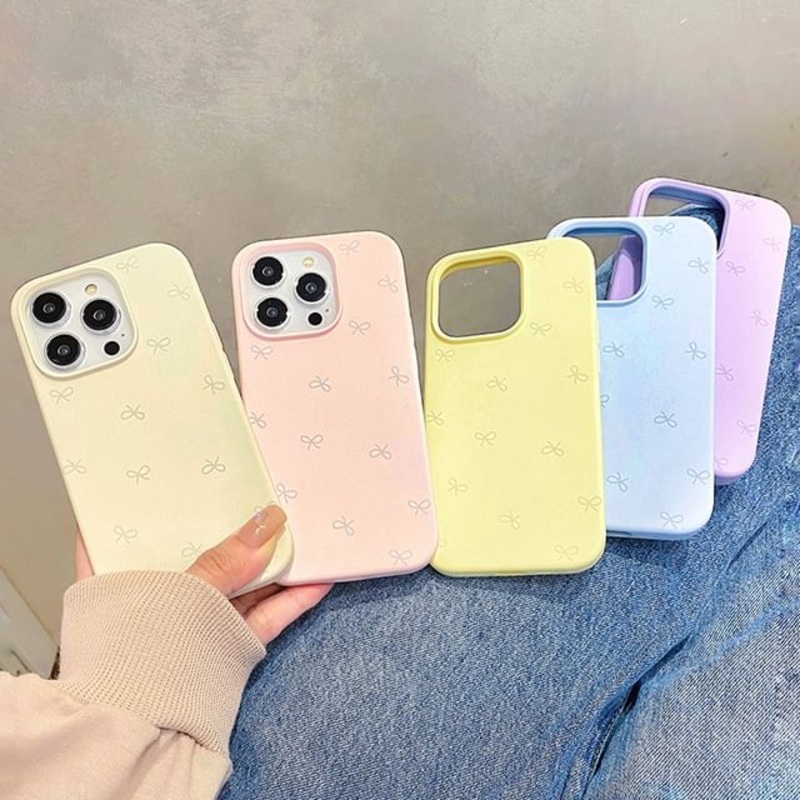 Case Phone Bow|Beige|Pink|Purple|Sky Blue|Yellow|IPHONE 12|IPHONE 12 PRO|IPHONE 12 PRO MAX|IPHONE 13|IPHONE 13 PRO|IPHONE 13 PRO MAX|IPHONE 14|IPHONE 14 PRO|IPHONE 14 PRO MAX|IPHONE 15|IPHONE 15 PRO|IPHONE 15 PRO MAX