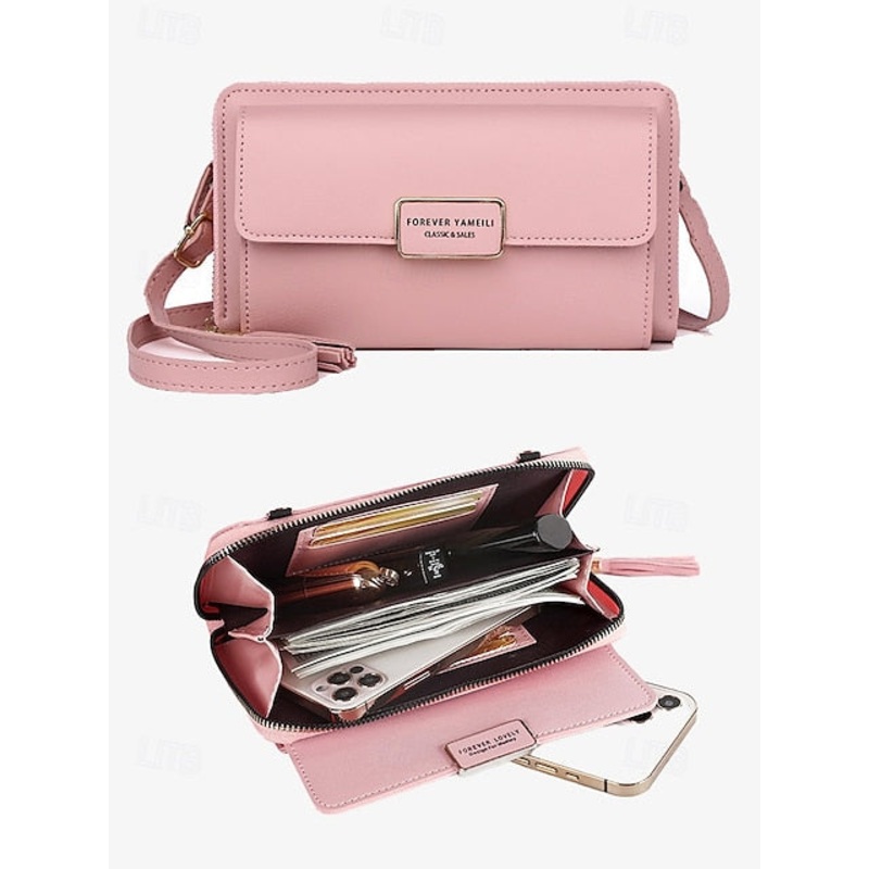 Wristlet Bag Crossbody Leather PU Women’s Mobile Phone