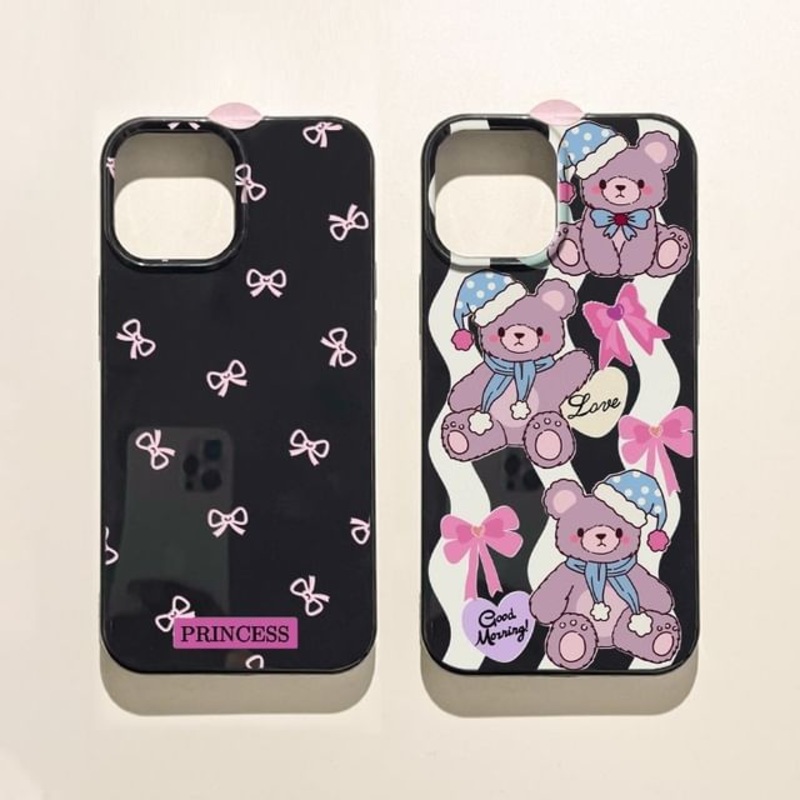 / Phone Bow Bear Case|BN7916E – Bear – Black & White|BN8586A – Bow – Black|iPhone 11|iPhone 11 Pro|iPhone 11 Pro Max|iPhone 12|iPhone 12 Pro|iPhone 12 Pro Max|iPhone 12 mini|iPhone 13|iPhone 13 Pro|iPhone 13 Pro Max|iPhone 13 mini|iPhone 14|iPhone 14 Plus