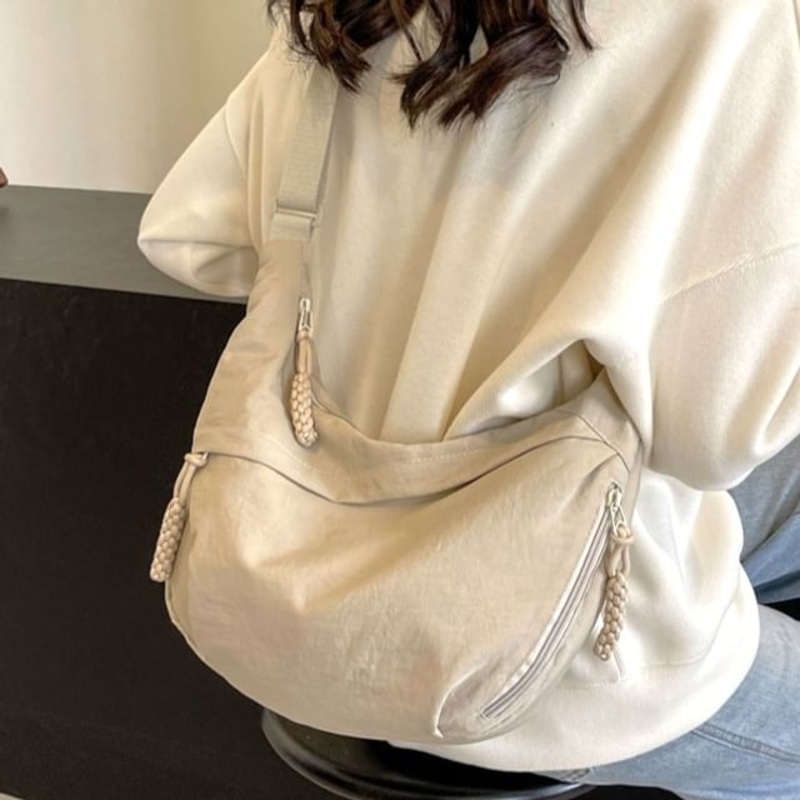 Bag Multi-Pocket Crossbody|Black|Blue|Gray|Green|Off-White|Red|Tangerine|Yellow|One Size